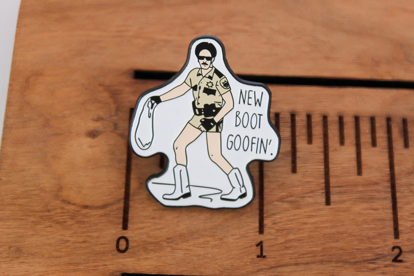 Reno 911 Lieutenant Dangle New Boot Goofin Enamel Pin
