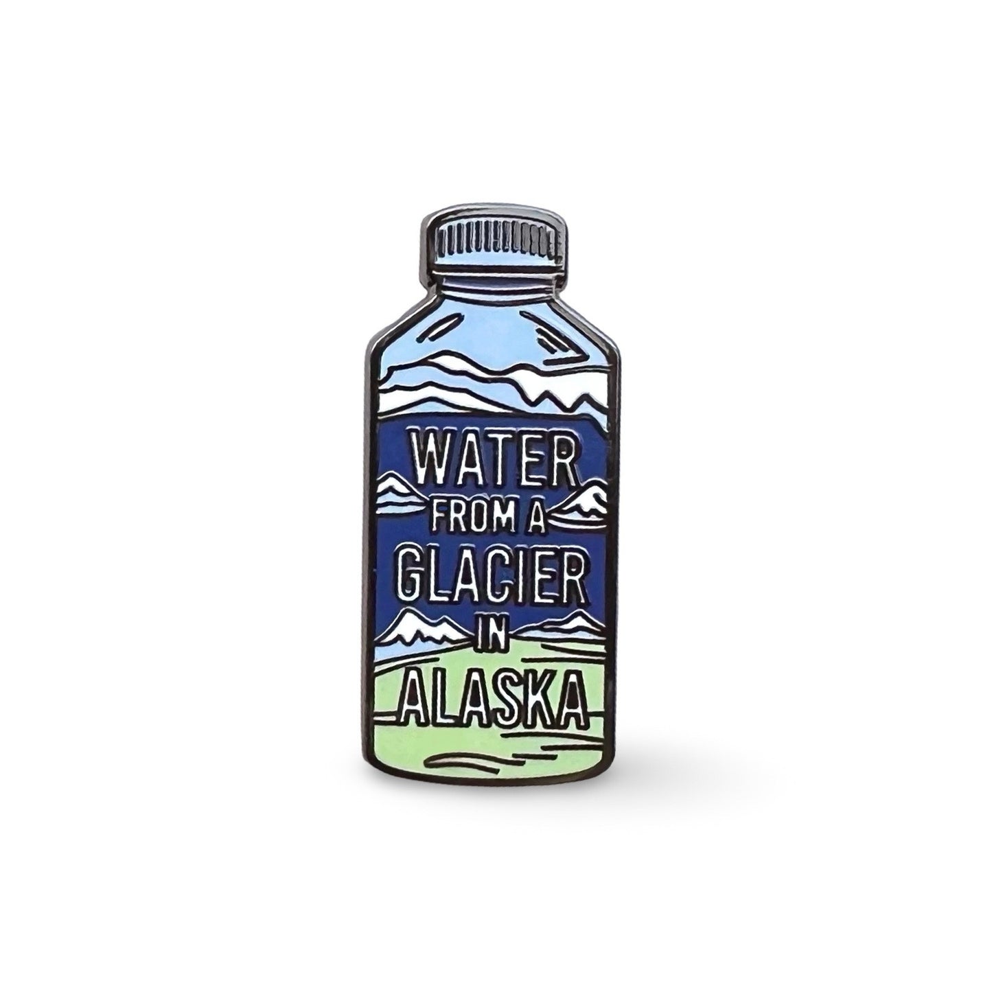 Water From A Glacier In Alaska Waterboy Enamel Pin