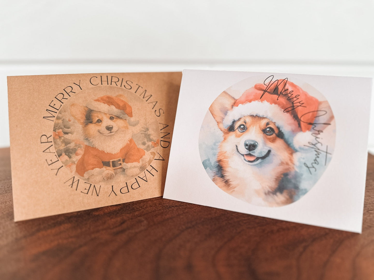 Corgi Christmas Greeting Cards Set of 6, 12, or 24