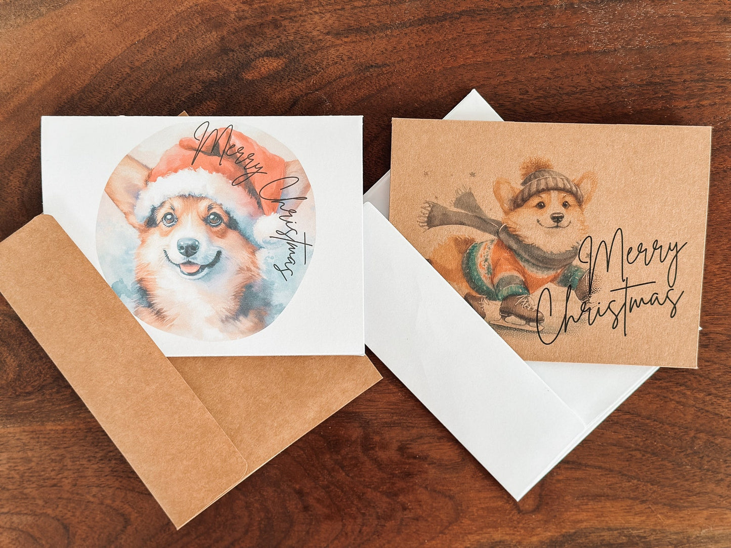 Corgi Christmas Greeting Cards Set of 6, 12, or 24