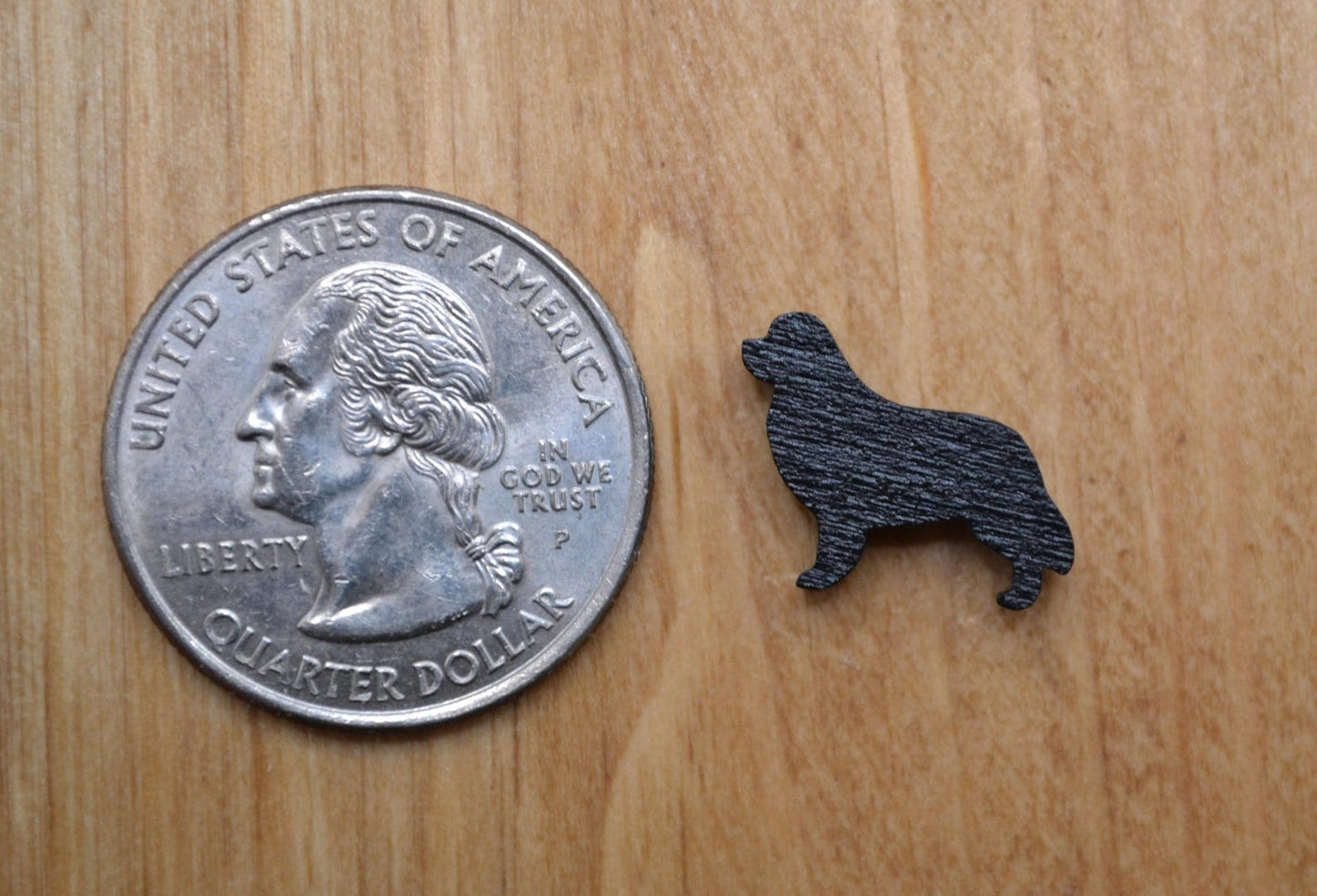 Newfoundland Stud Earrings - Wooden - Hand Painted