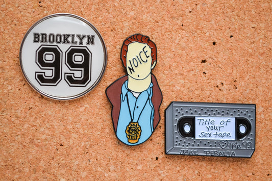 Brooklyn 99 Brooch Pin - Jake Paralta Ray Holt Amy Santiago Rosa Diaz Detective