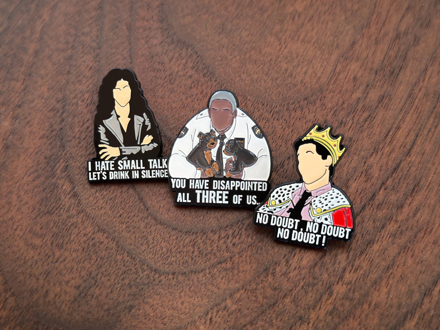 Brooklyn 99 Brooch Pin - Jake Paralta Ray Holt Amy Santiago Rosa Diaz Detective