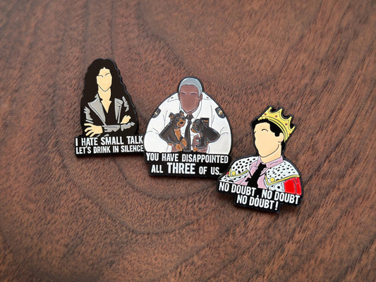 Brooklyn 99 Brooch Pin - Jake Paralta Ray Holt Amy Santiago Rosa Diaz Detective