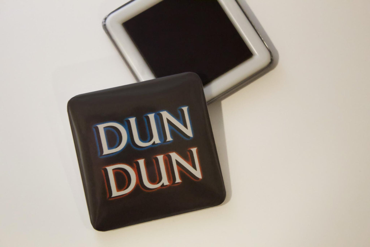 Dun Dun Law and Order Refrigerator Magnet 2x2in
