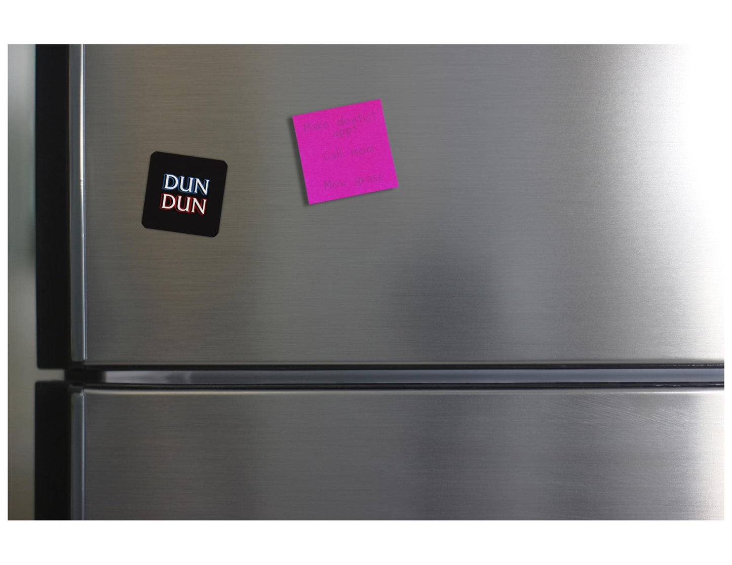 Dun Dun Law and Order Refrigerator Magnet 2x2in