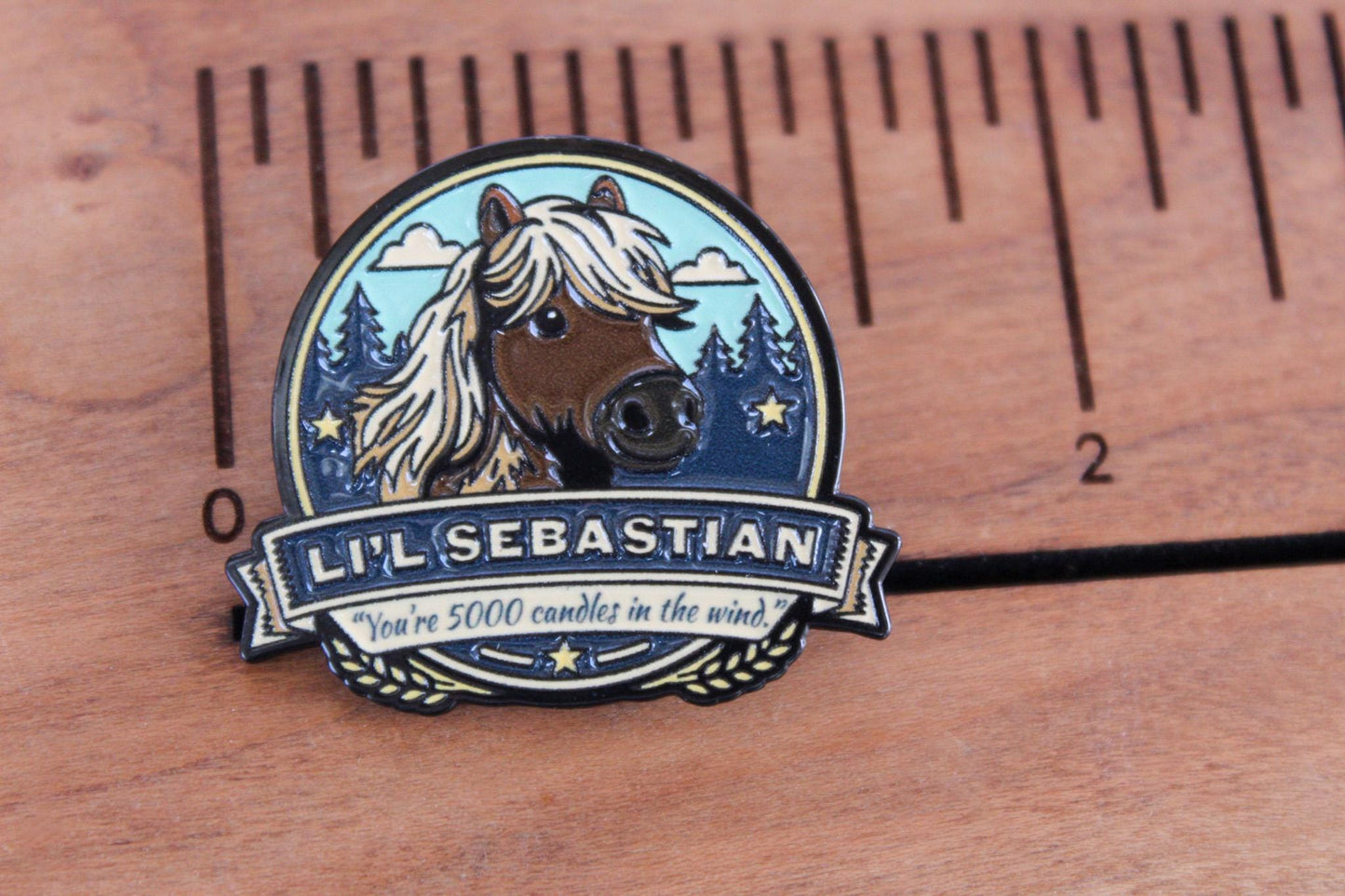 Lil Sebastian Enamel Pin Parks and Recreation