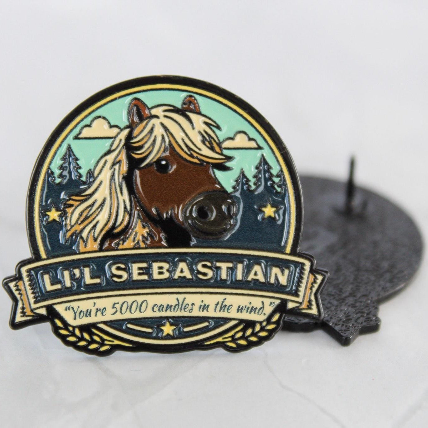 Lil Sebastian Enamel Pin Parks and Recreation